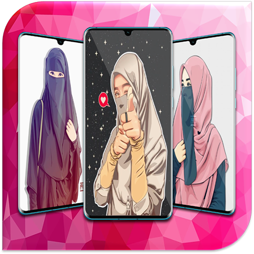 Muslimah Hijab Cartoon Wallpaper HD icon