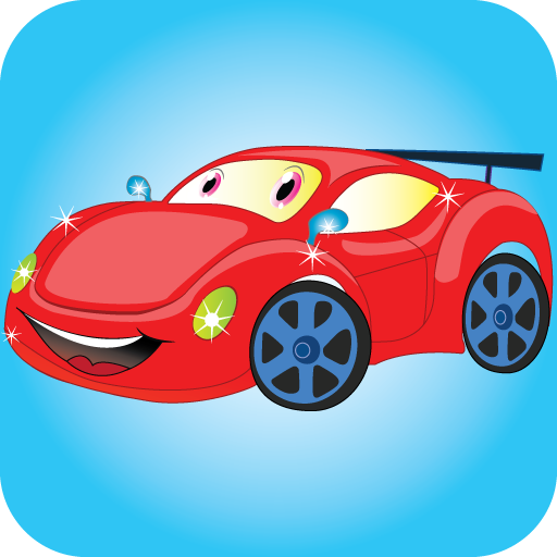 Car coloring and dress up icon