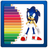 Learn to color Sonic icon