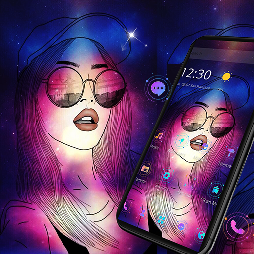 Cool Sexy Lips Girl Theme icon