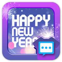 Happy New year 2019 skin 1 for Handcent Next SMS on 9Apps