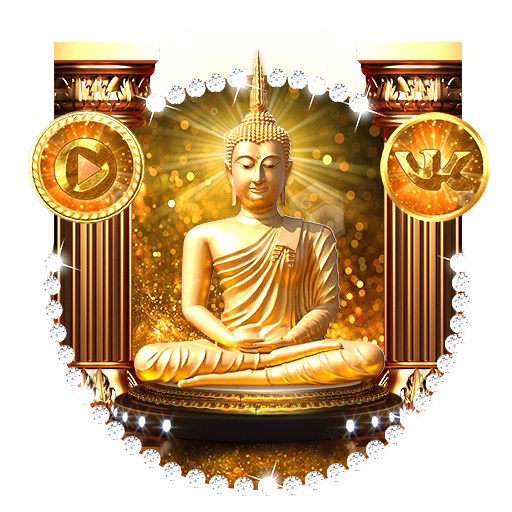 Golden 3D Buddha Parallax Theme🌹 icon