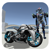 Police Moto Robot Fight: War Robots Transformers icon