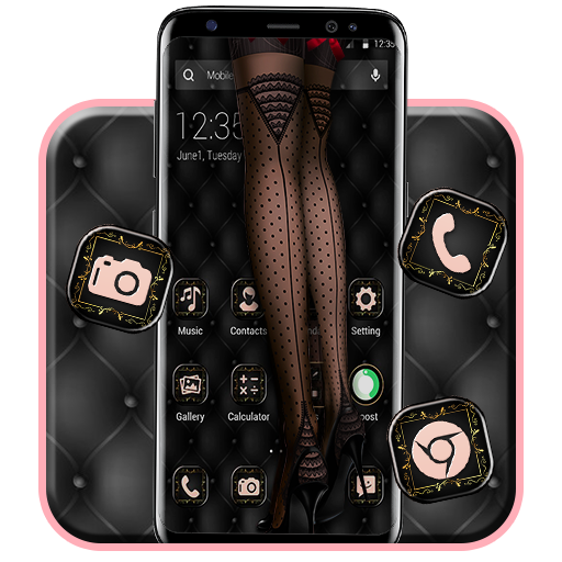 APUS Launcher  Lace Girl Theme icon