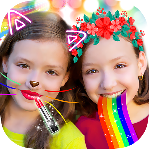 Crazy Rainbow Selfie Lense Camera Girl Makeup Cam icon