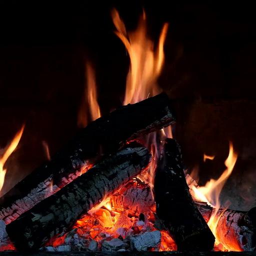 Beautiful night fire icon