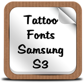 Tattoo Fonts Samsung S3 أيقونة