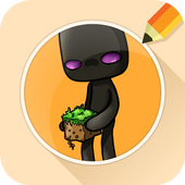 Draw Drawings Crafting World Creeper icon