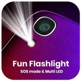 Fun Flashlight - SOS Mode and Multi LED icon