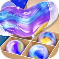 Galaxy Slime Ball NonSticky & Squishy Fluffy Slime