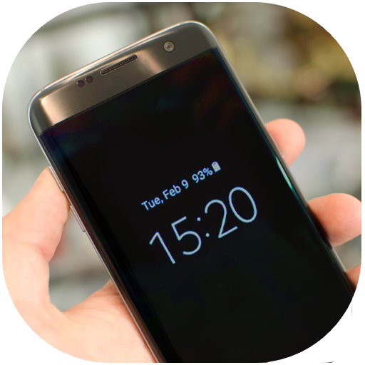 Always on display Super Amoled Clock icon