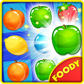 Foody Crush Mania Fruits Land icon
