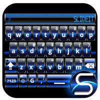 SlideIT Blue Digital Skin on 9Apps