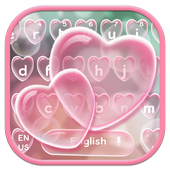 Bubbles Heart Keyboard Theme icon
