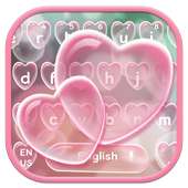 Bubbles Heart Keyboard Theme on 9Apps