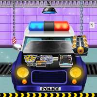Police car maker factory: cars builder & fix it