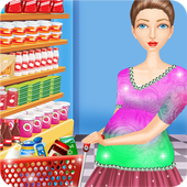 Supermarket Mom Food Shopping icon