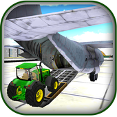 Farm Tractor Airplane Transfer icon