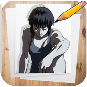 How to Draw Ghost In The Shell Characters أيقونة
