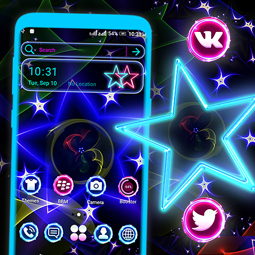 Neon Colorful Star Theme icon