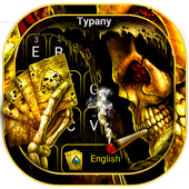 Devil Smoking Skull Keyboard Theme icon