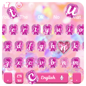 Pink Diamond Keyboard Theme icon
