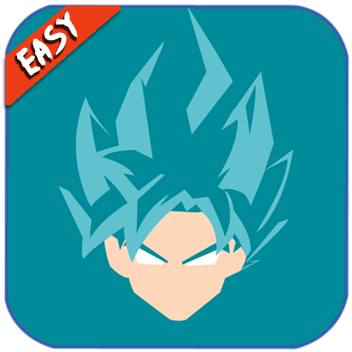 How To Draw SSJ blue easy icon