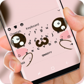 cute cartoon pink theme icon