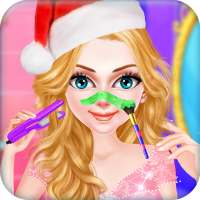 Christmas Girls Hairs Salon