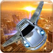 Flying Car City Racing icon