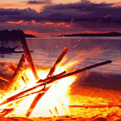 Beach Fire Live Wallpaper icon