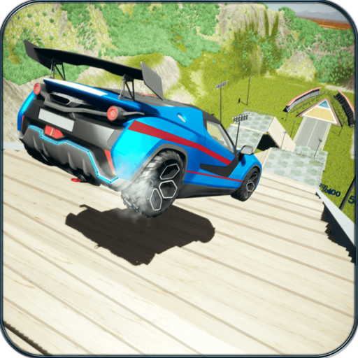 Car Crash Beam Drive Sim: Death Stairs Jump Down icon