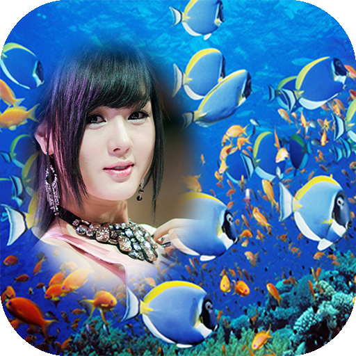 underwater photo frames costume montage editor icon