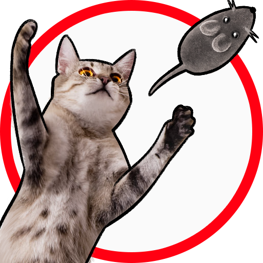Cat games for cats. Cat and mouse. Cat simulator icon