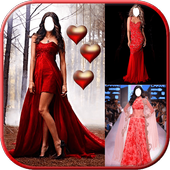 Red Prom Women Dress icon