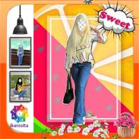 Hijab Jeans Beauty Selfie on 9Apps