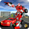 Superhero Robot Car Battle Sim icon