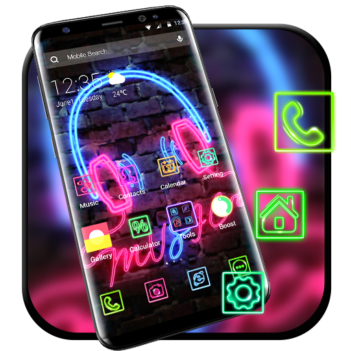 Neon Music APUS Launcher Theme icon