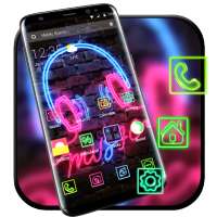 Neon Music APUS Launcher Theme on 9Apps
