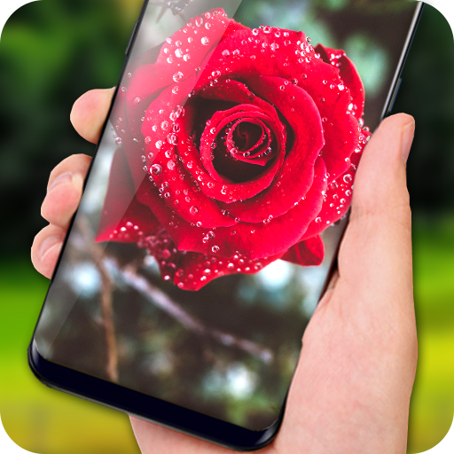 Rose Live Wallpaper 2018: HD Flower Backgrounds icon