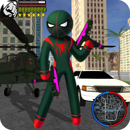 stickman spider hero icon