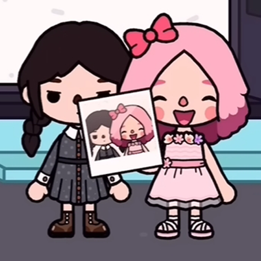 Toca Boca Wednesday and Enid icon