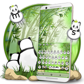 الباندا لوحة المفاتيح الموضوع أيقونة