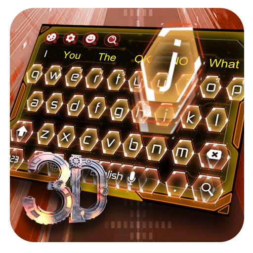 3D Cool Industrial-Style Keyboard icon