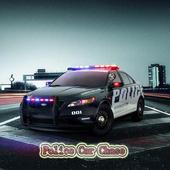 Police car chase icon