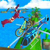 Flying Robot Bicycle - Robot Transformation game icon