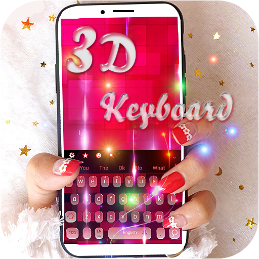 Video Keyboard Pink Bubble With Nice Music Online icon