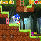 super jungle Sonic runing icon