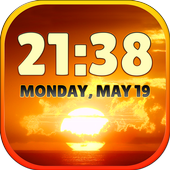 Sunset Weather Clock Widget icon