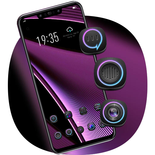 Colorful theme Purple business supple for Galaxy icon